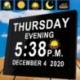2023 Upgraded 19 Alarms Electronic Calendar Clock Day Date Clock, Non-Abbreviated Memory Loss Extra Large Day & Month Digital Clock, Auto Night Dimming (8” Black with Remote Control)