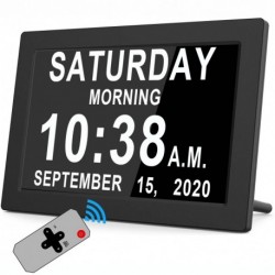 Wall Clock with 16 Alarms, Remote Control, Memory Loss,Dementia,Alzheimer's Vision Impaired Clock 